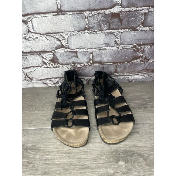 Loeffler Randall Black Leather Pascal Gladiator Strappy Sandals Women Sz 38EU/7M - Picture 7 of 16